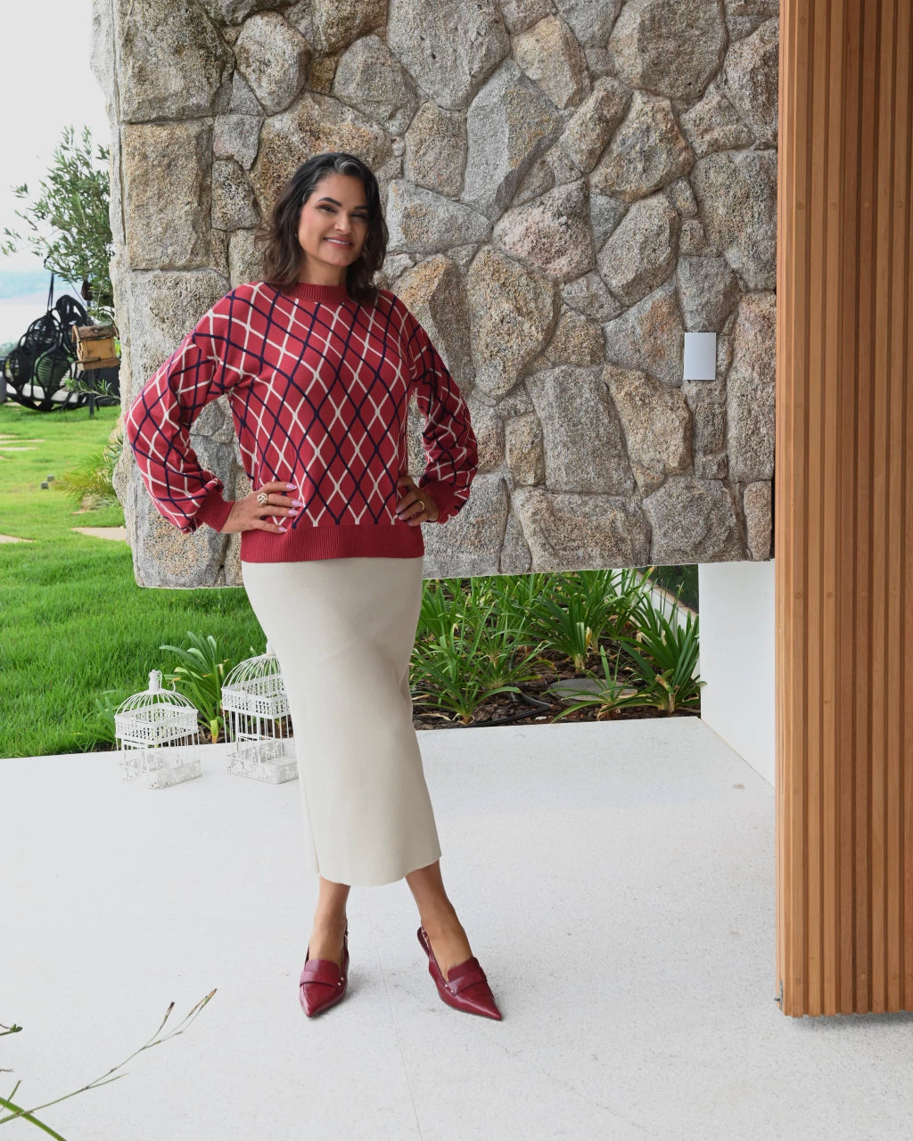 Blusa Clarines Modelagem Reta — Vivanne Boutique