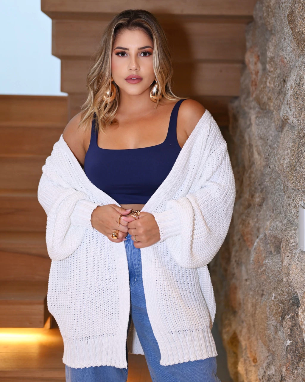 Cardigan Max Alongado — Vivanne Boutique