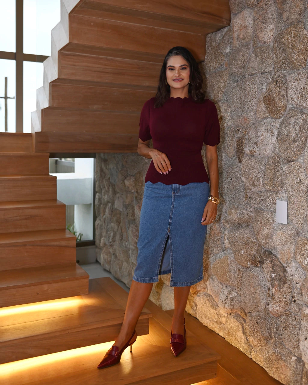 Blusa Carol Ajustada — Vivanne Boutique