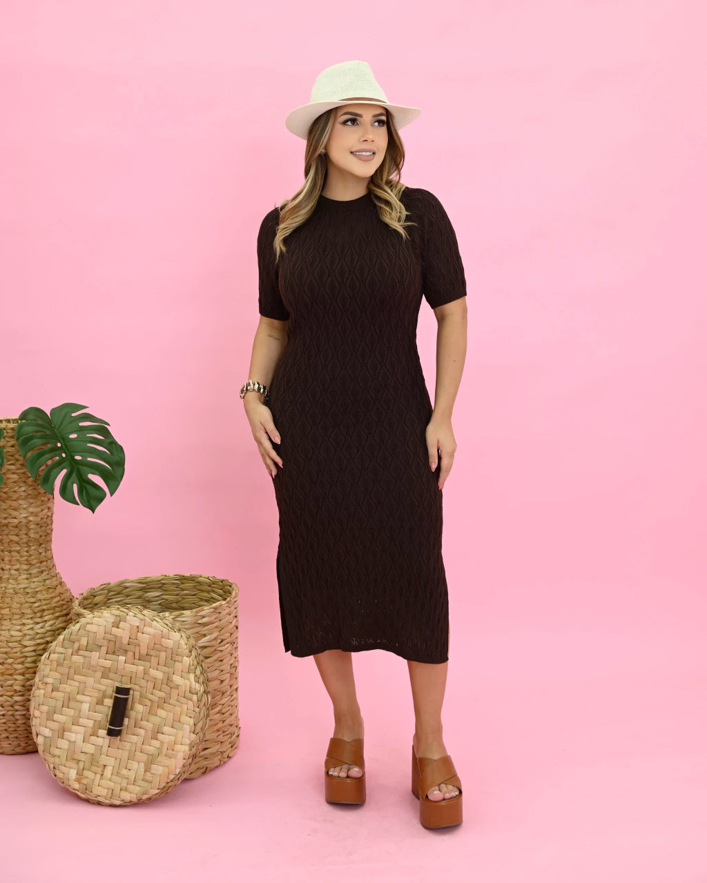 Vestido Rebeca Tricô — Vivanne Boutique