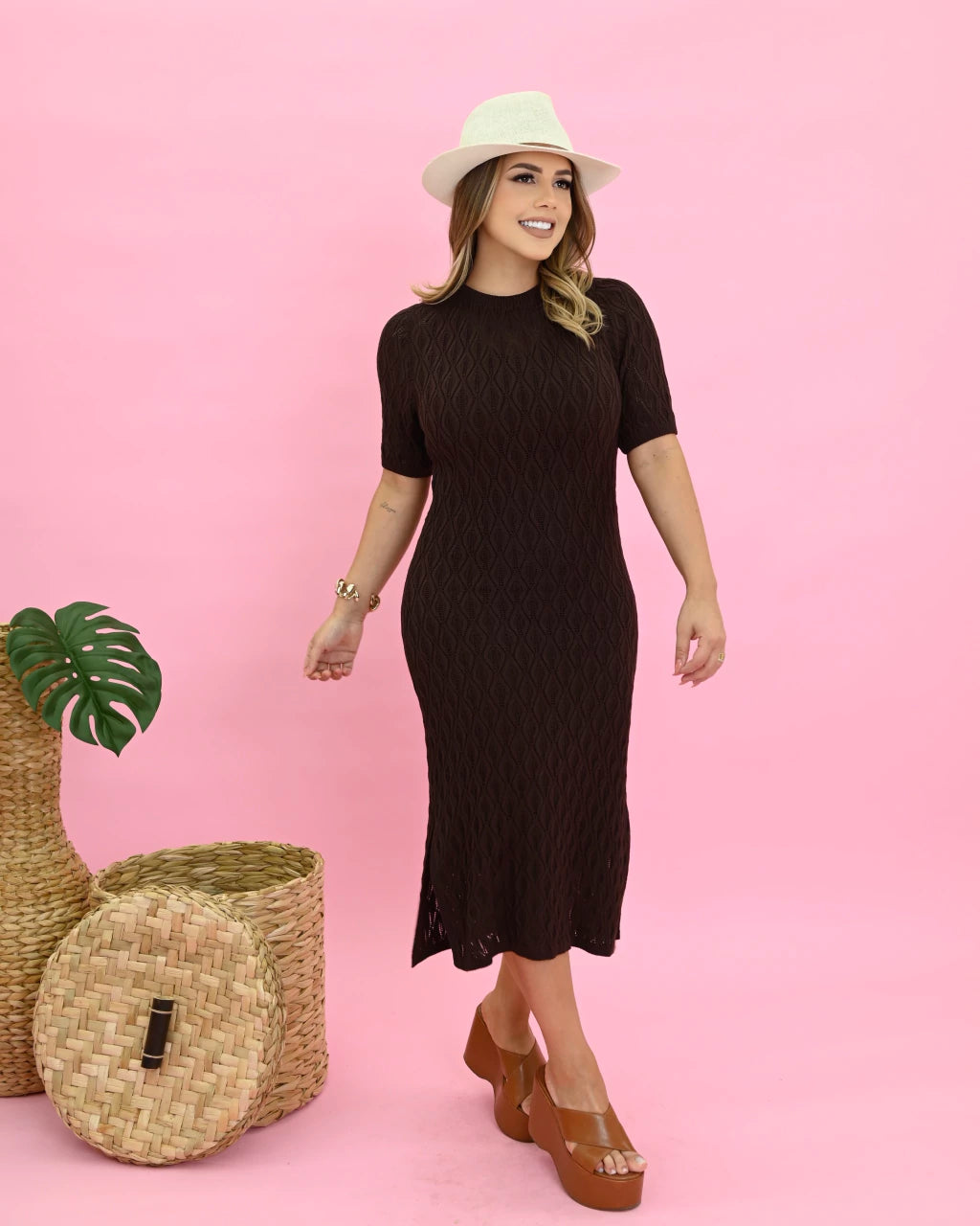 Vestido Rebeca Tricô — Vivanne Boutique