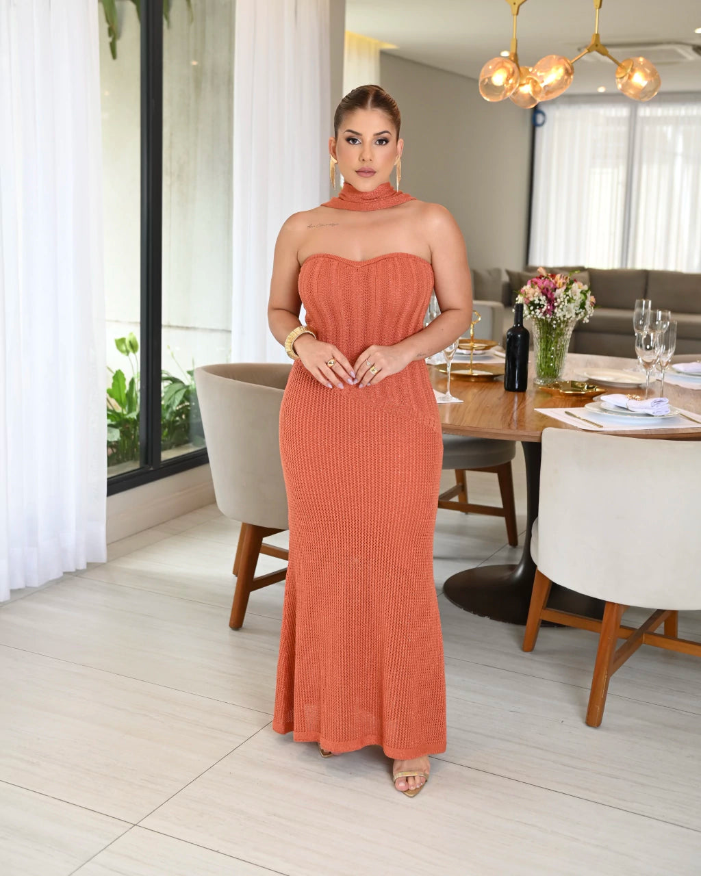 Vestido Carla Faixa Cintura — Vivanne Boutique