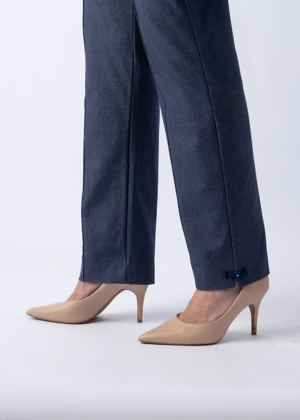Calça Cleusa Malha Jeans Azul