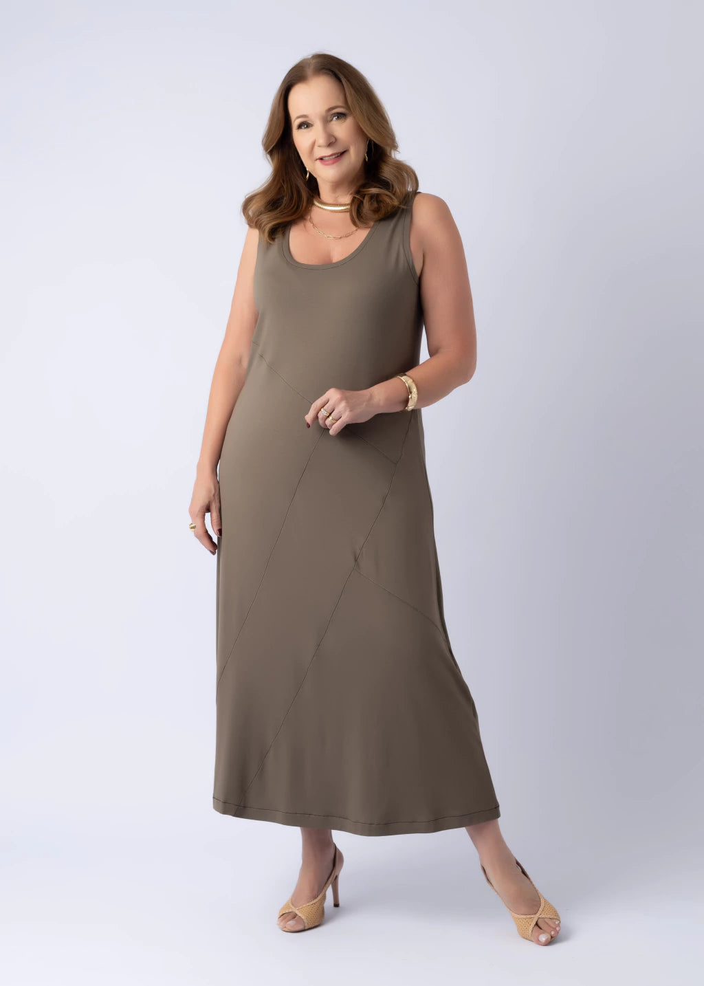 Vestido Elizabeth Caqui