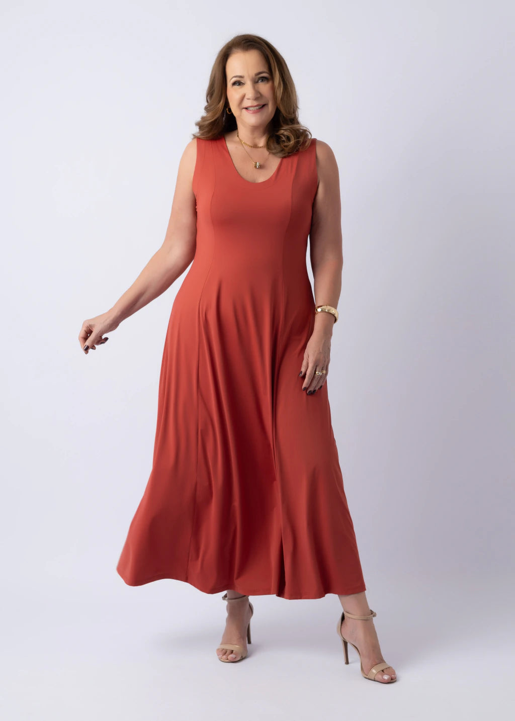 Vestido Íris Telha