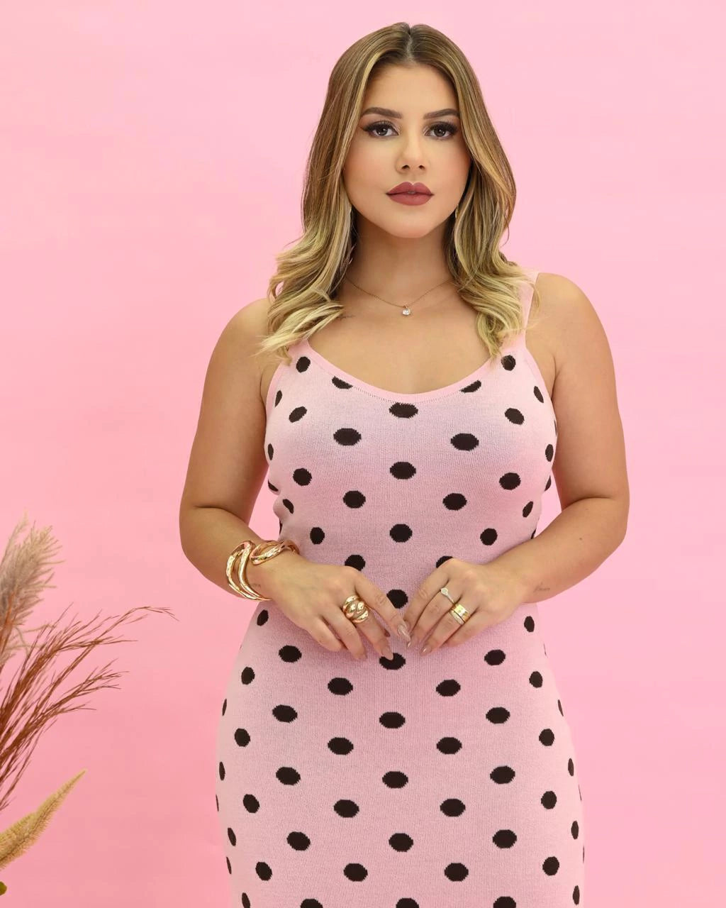 Vestido Lu Poá Alongado — Vivanne Boutique