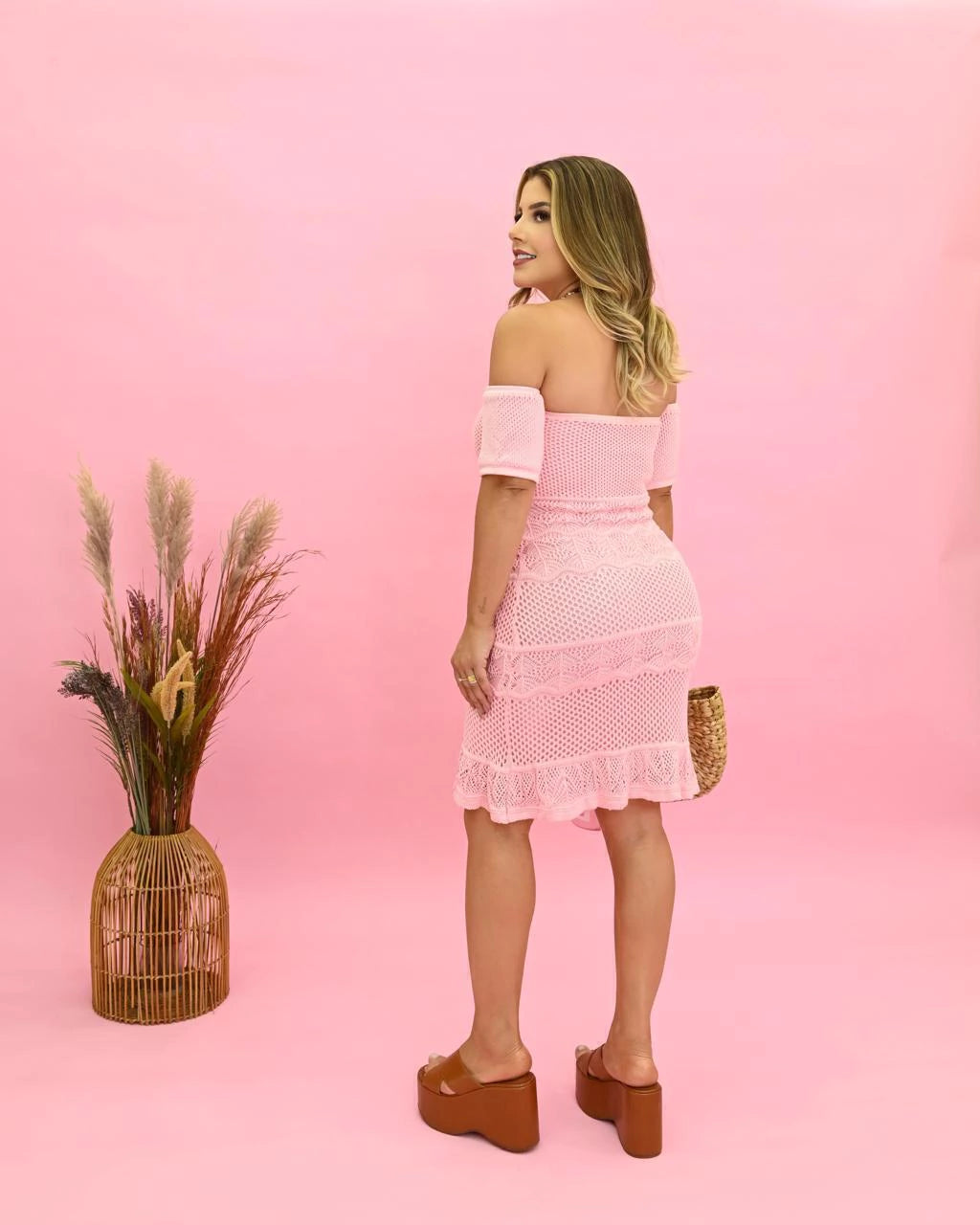 Vestido Eva Manga Longa Fluida — Vivanne Boutique
